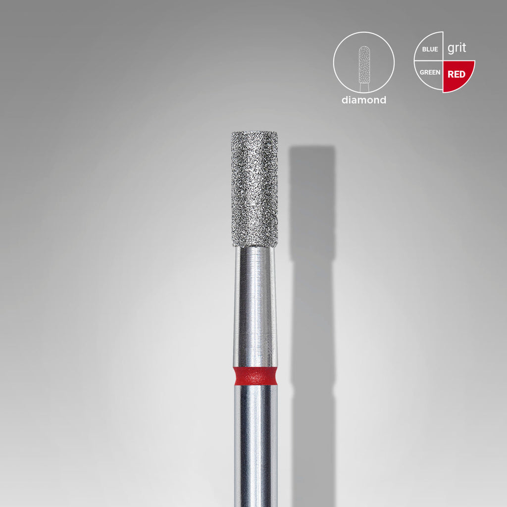 Staleks Diamond Nail Drill Bit Cylinder- Expert Red