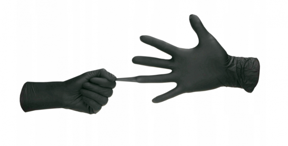 Nitrile Gloves Black-Medium