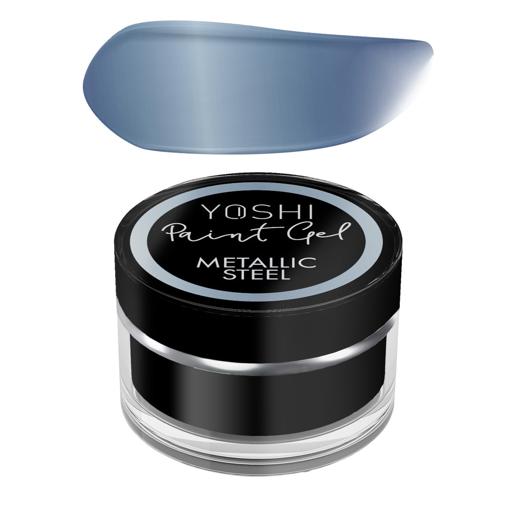 Yoshi Paint Gel UV LED Metallic Steel- 5 ml