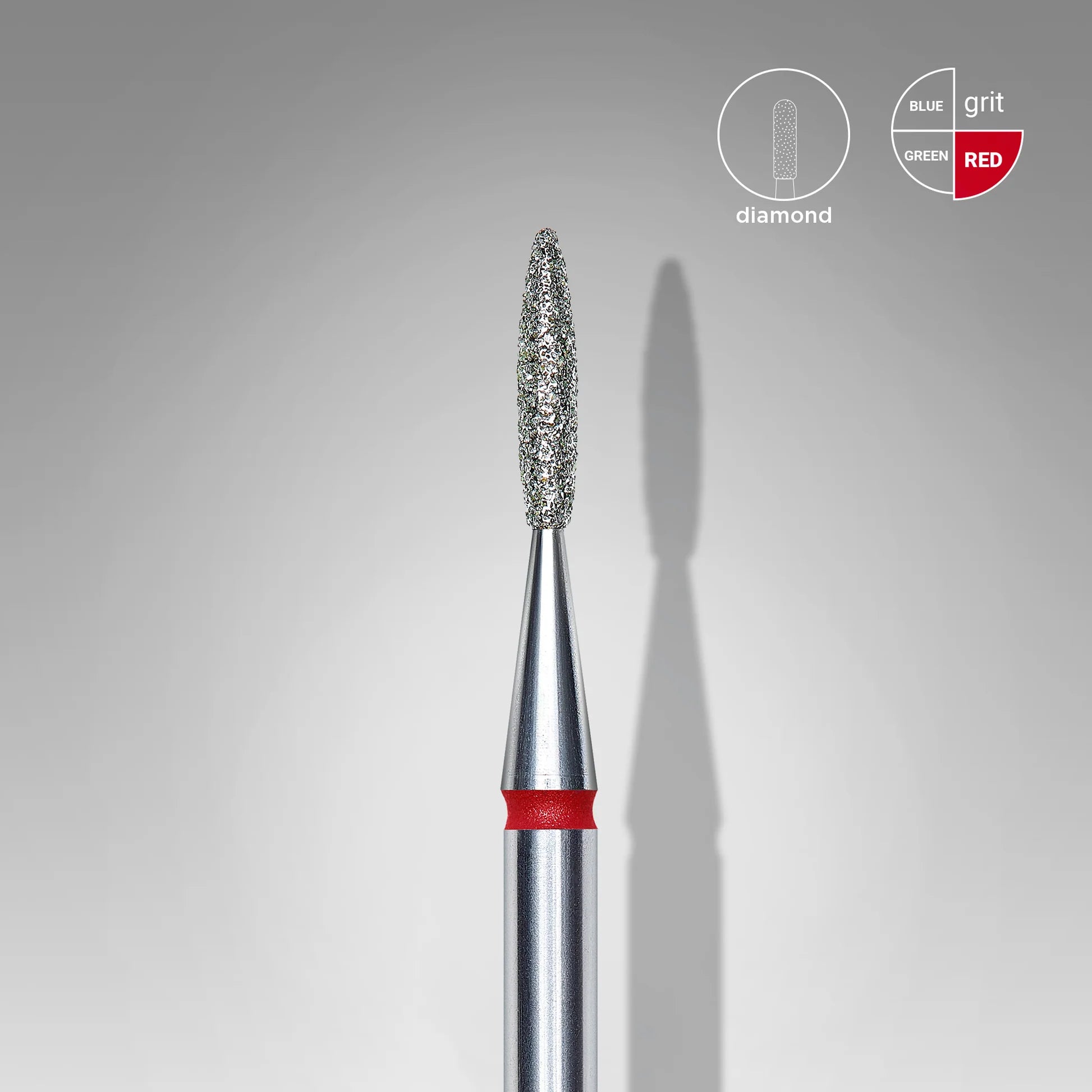 STALEKS Diamond Nail Drill Bit Flame- Expert Red