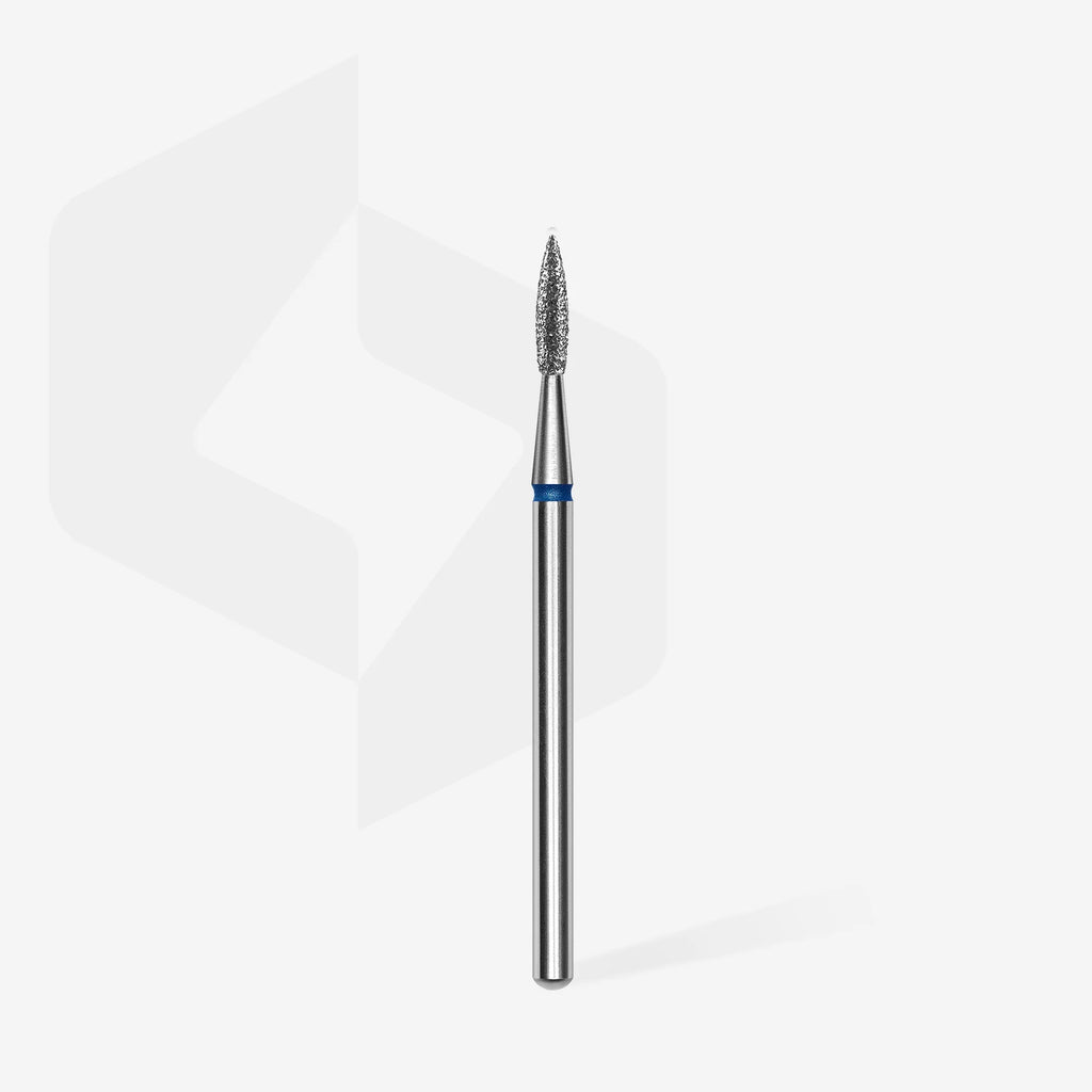 STALEKS Diamond Nail Drill Bit Pointed Flame- Expert Blue