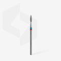 STALEKS Diamond Nail Drill Bit Pointed Flame- Expert Blue/Red