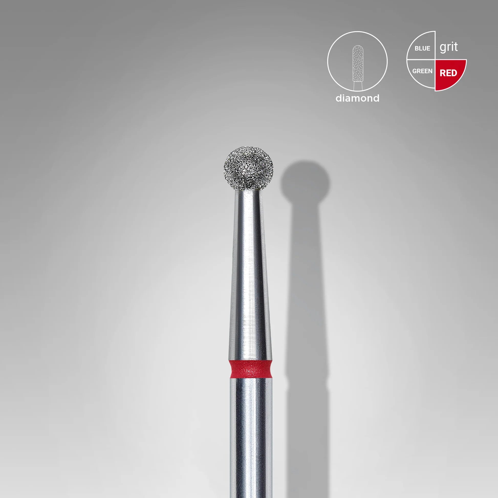 STALEKS Diamond Nail Drill Bit Ball- Expert Red